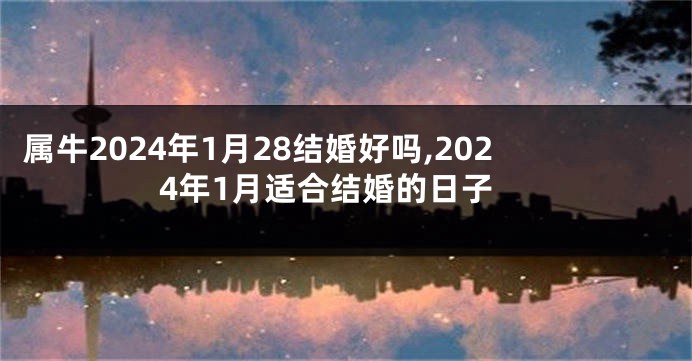 属牛2024年1月28结婚好吗,2024年1月适合结婚的日子