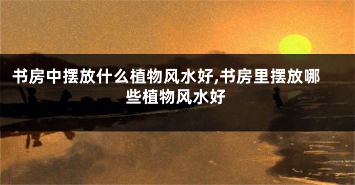 书房中摆放什么植物风水好,书房里摆放哪些植物风水好
