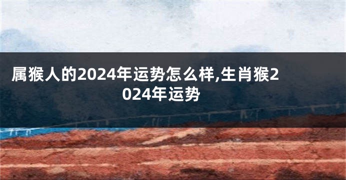 属猴人的2024年运势怎么样,生肖猴2024年运势