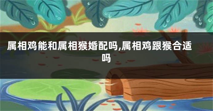 属相鸡能和属相猴婚配吗,属相鸡跟猴合适吗