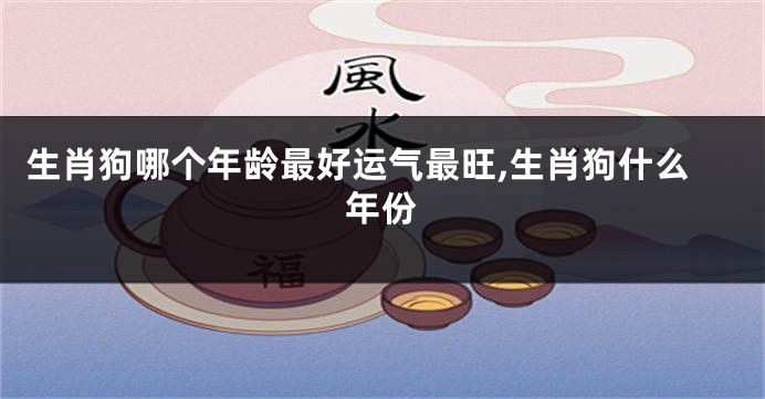 生肖狗哪个年龄最好运气最旺,生肖狗什么年份