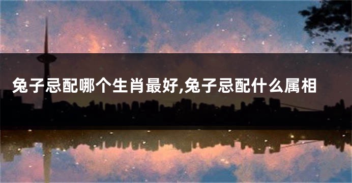 兔子忌配哪个生肖最好,兔子忌配什么属相