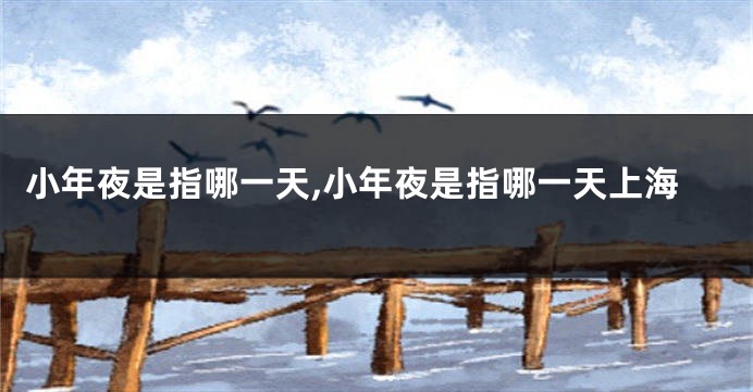 小年夜是指哪一天,小年夜是指哪一天上海