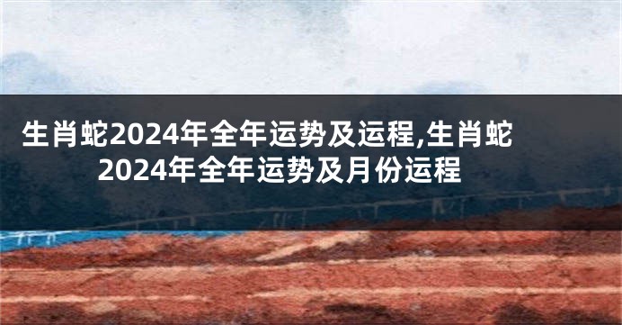 生肖蛇2024年全年运势及运程,生肖蛇2024年全年运势及月份运程