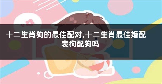 十二生肖狗的最佳配对,十二生肖最佳婚配表狗配狗吗