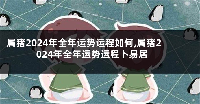 属猪2024年全年运势运程如何,属猪2024年全年运势运程卜易居