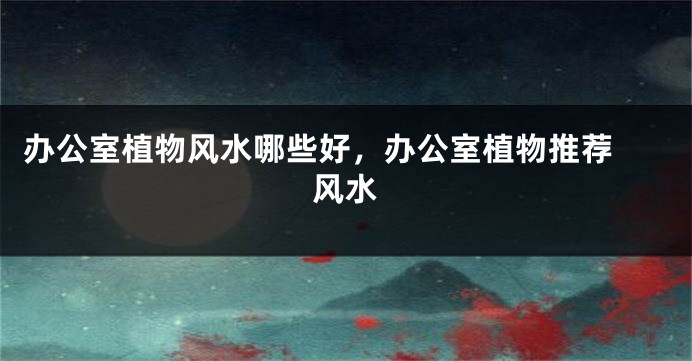 办公室植物风水哪些好，办公室植物推荐 风水