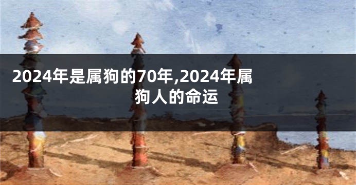 2024年是属狗的70年,2024年属狗人的命运