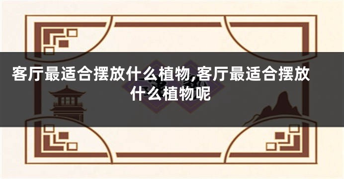 客厅最适合摆放什么植物,客厅最适合摆放什么植物呢