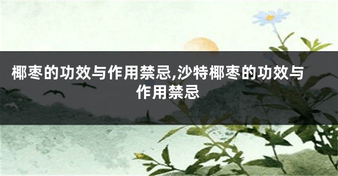 椰枣的功效与作用禁忌,沙特椰枣的功效与作用禁忌