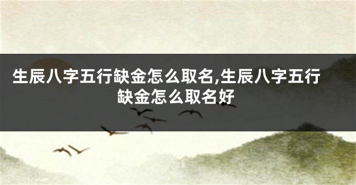 生辰八字五行缺金怎么取名,生辰八字五行缺金怎么取名好