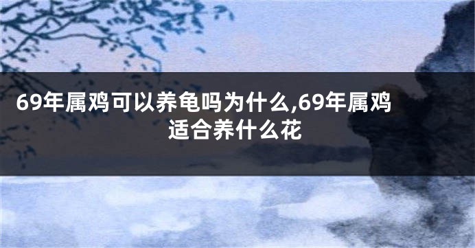69年属鸡可以养龟吗为什么,69年属鸡适合养什么花