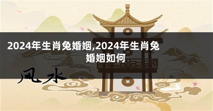 2024年生肖兔婚姻,2024年生肖兔婚姻如何