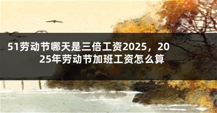 51劳动节哪天是三倍工资2025，2025年劳动节加班工资怎么算