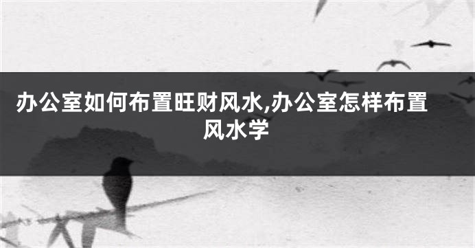 办公室如何布置旺财风水,办公室怎样布置风水学