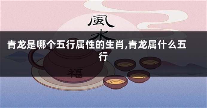 青龙是哪个五行属性的生肖,青龙属什么五行