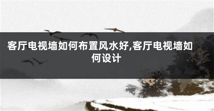 客厅电视墙如何布置风水好,客厅电视墙如何设计