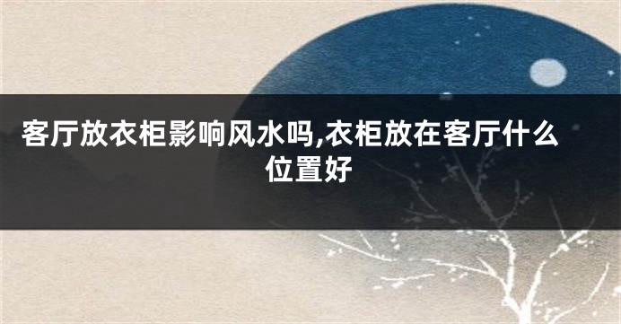 客厅放衣柜影响风水吗,衣柜放在客厅什么位置好