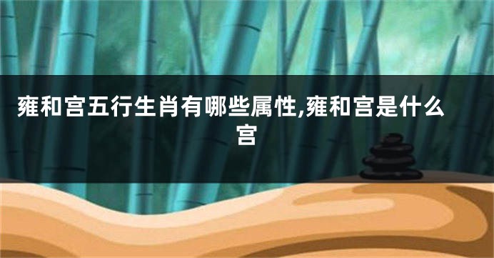 雍和宫五行生肖有哪些属性,雍和宫是什么宫