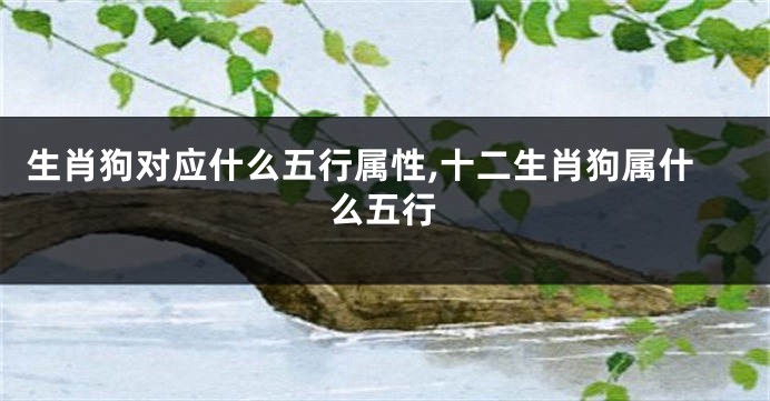 生肖狗对应什么五行属性,十二生肖狗属什么五行