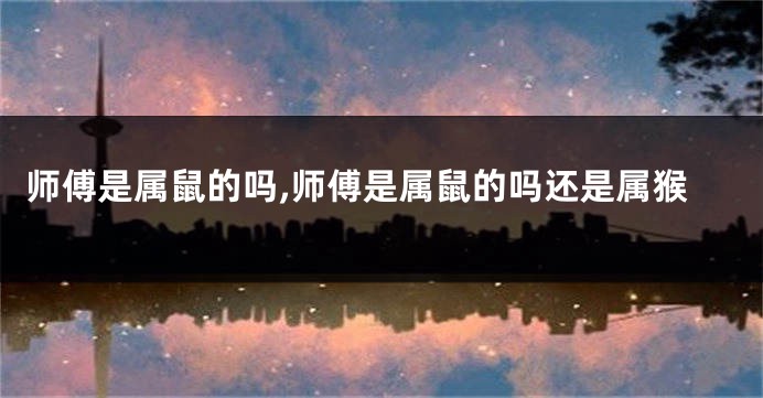 师傅是属鼠的吗,师傅是属鼠的吗还是属猴