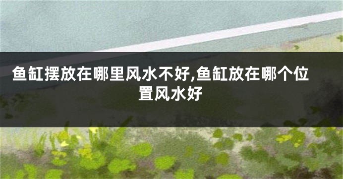 鱼缸摆放在哪里风水不好,鱼缸放在哪个位置风水好