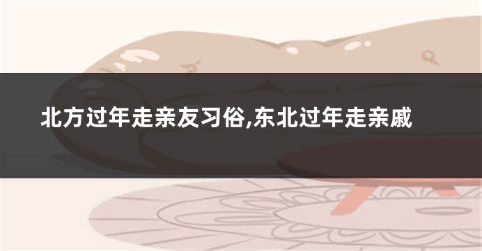 北方过年走亲友习俗,东北过年走亲戚