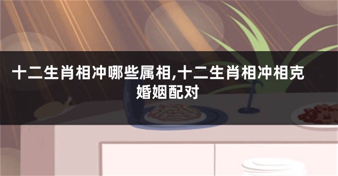 十二生肖相冲哪些属相,十二生肖相冲相克婚姻配对