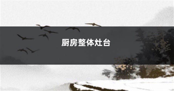 厨房整体灶台