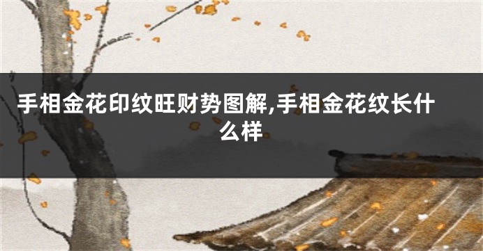 手相金花印纹旺财势图解,手相金花纹长什么样