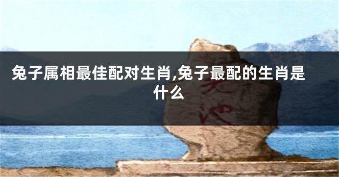兔子属相最佳配对生肖,兔子最配的生肖是什么