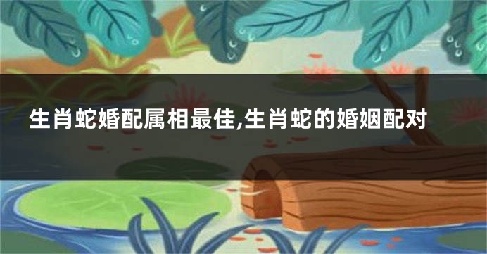 生肖蛇婚配属相最佳,生肖蛇的婚姻配对
