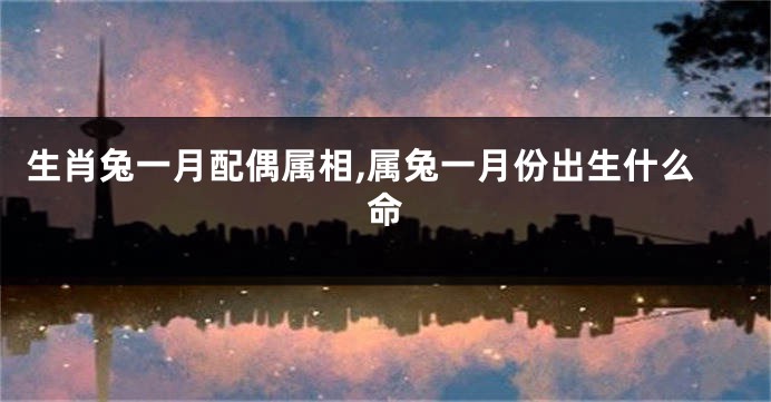 生肖兔一月配偶属相,属兔一月份出生什么命