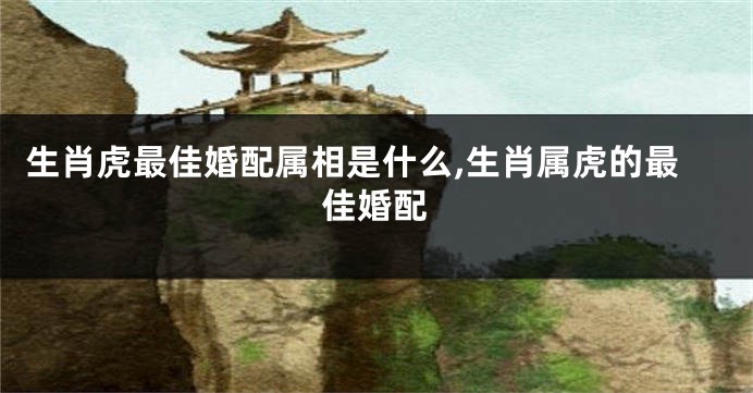 生肖虎最佳婚配属相是什么,生肖属虎的最佳婚配