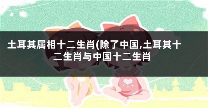 土耳其属相十二生肖(除了中国,土耳其十二生肖与中国十二生肖