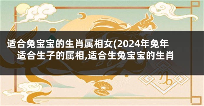 适合兔宝宝的生肖属相女(2024年兔年适合生子的属相,适合生兔宝宝的生肖