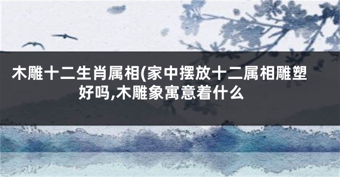 木雕十二生肖属相(家中摆放十二属相雕塑好吗,木雕象寓意着什么