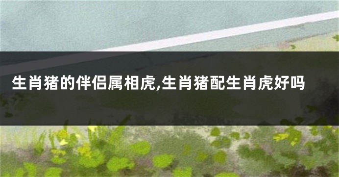 生肖猪的伴侣属相虎,生肖猪配生肖虎好吗