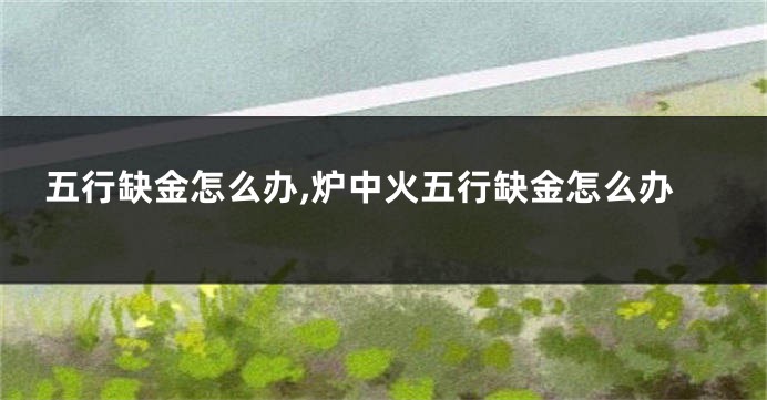 五行缺金怎么办,炉中火五行缺金怎么办