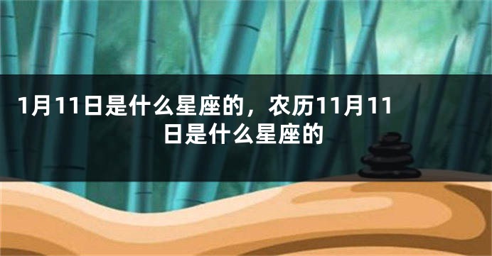 1月11日是什么星座的，农历11月11日是什么星座的