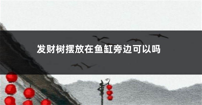 发财树摆放在鱼缸旁边可以吗