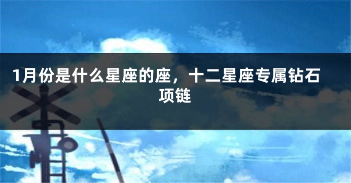 1月份是什么星座的座，十二星座专属钻石项链