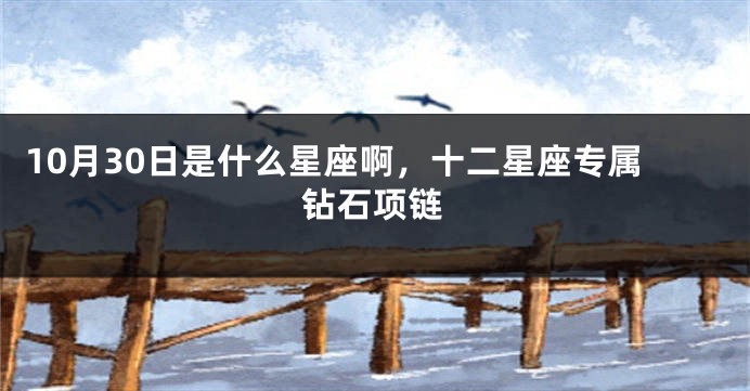 10月30日是什么星座啊，十二星座专属钻石项链