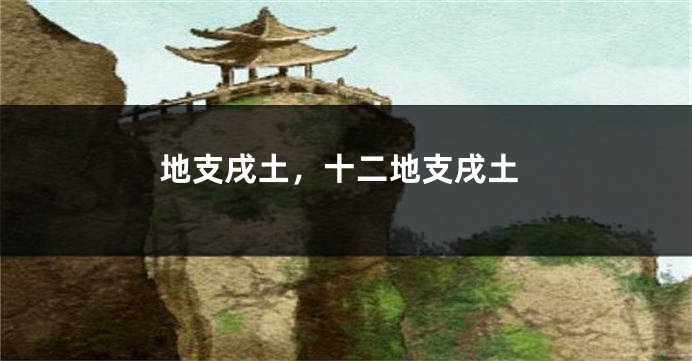 地支戌土，十二地支戌土