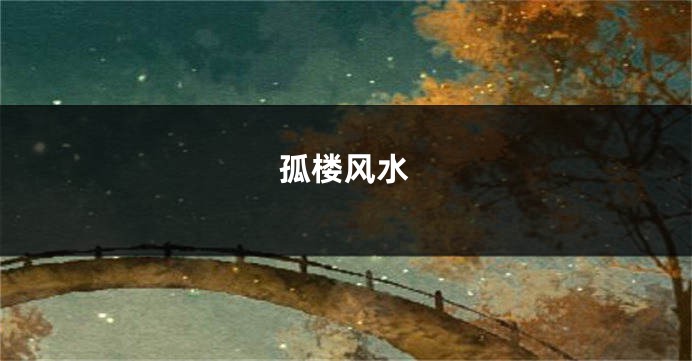 孤楼风水
