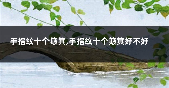 手指纹十个簸箕,手指纹十个簸箕好不好