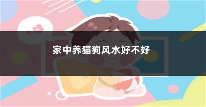 家中养猫狗风水好不好