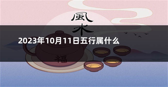 2023年10月11日五行属什么