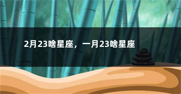2月23啥星座，一月23啥星座