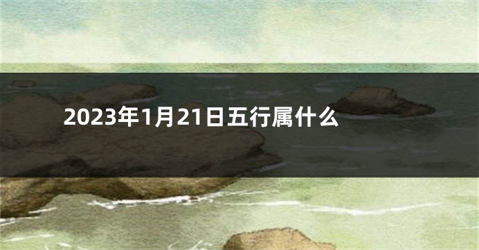 2023年1月21日五行属什么